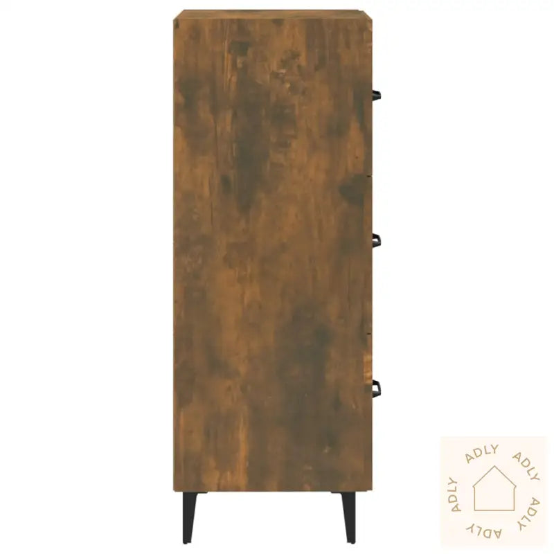 Skjenk Røkt Eik 34,5X34X90 Cm Konstruert Tre