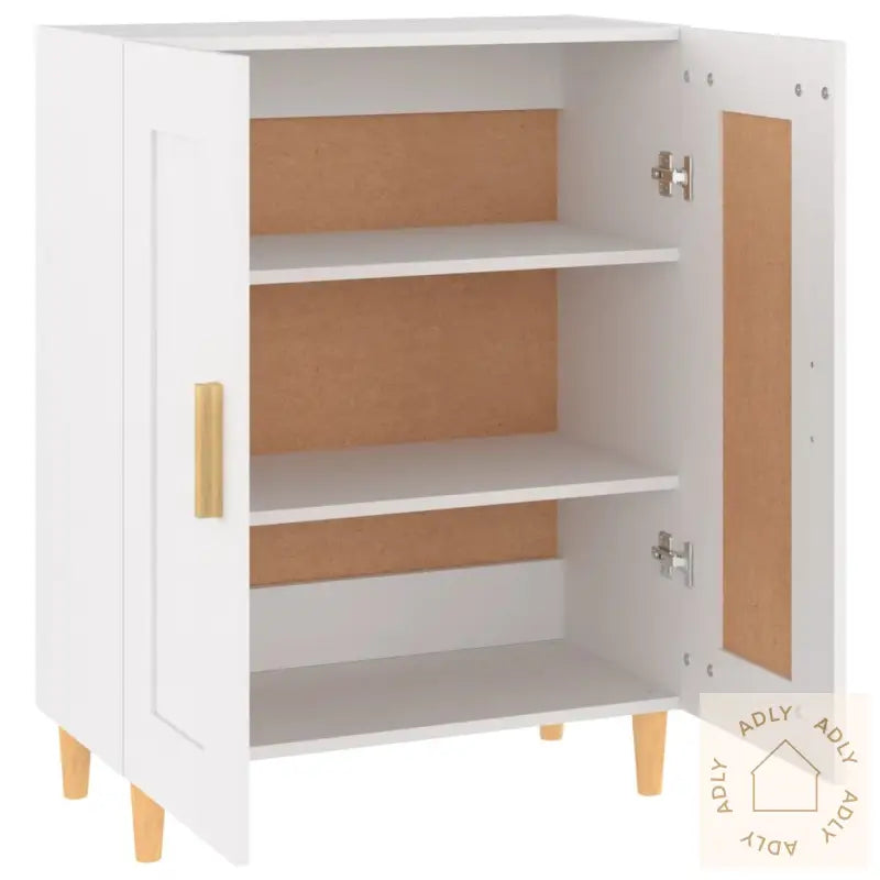 Skjenk Hvit 69,5X34X90 Cm Konstruert Tre