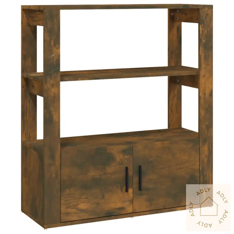 Skjenk Røkt Eik 80X30X90 Cm Konstruert Tre