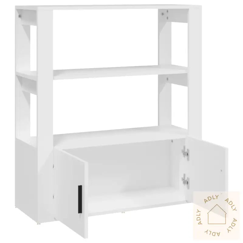 Skjenk Hvit 80X30X90 Cm Konstruert Tre