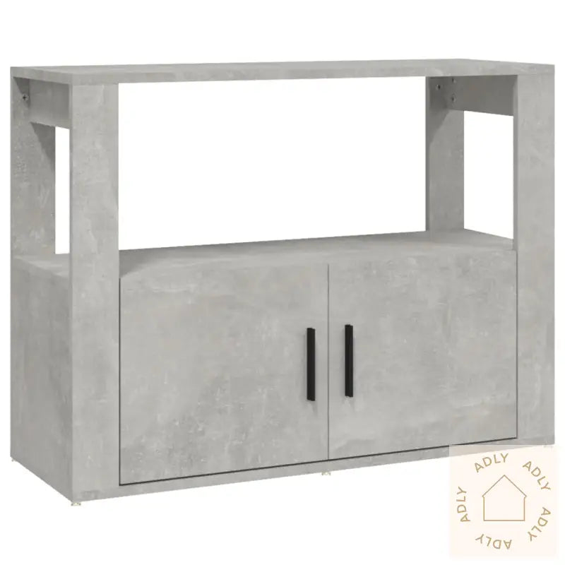 Skjenk Betonggrå 80X30X60 Cm Konstruert Tre