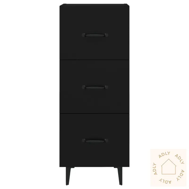 Skjenk Svart 34,5X34X90 Cm Konstruert Tre