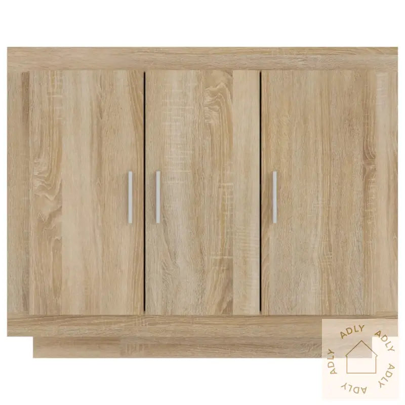 Skjenk Sonoma Eik 92X35X75 Cm Konstruert Tre