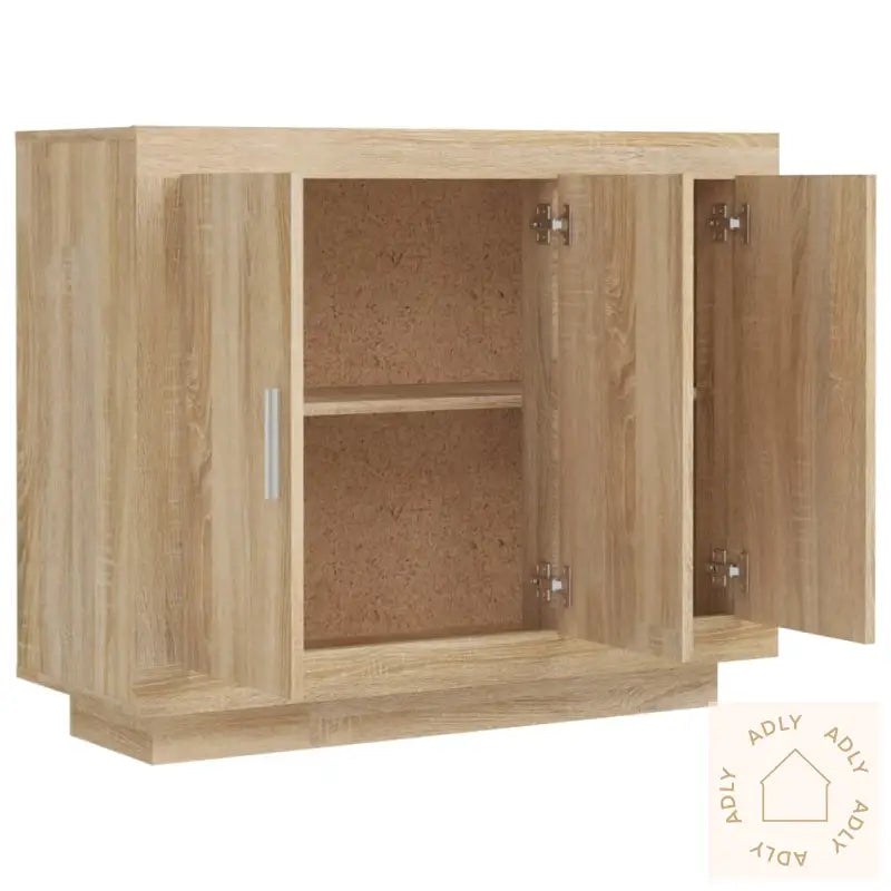 Skjenk Sonoma Eik 92X35X75 Cm Konstruert Tre