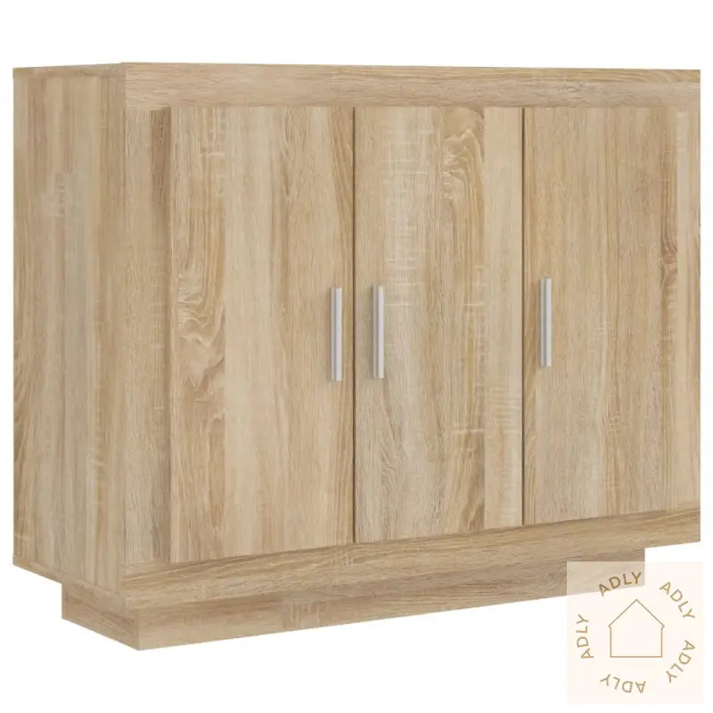 Skjenk Sonoma Eik 92X35X75 Cm Konstruert Tre