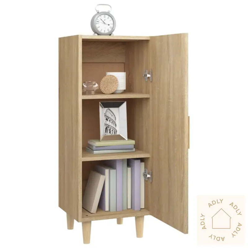 Skjenk Sonoma Eik 34,5X34X90 Cm Konstruert Tre
