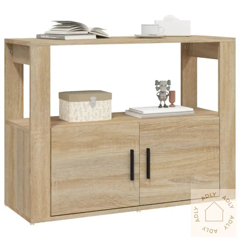 Skjenk Sonoma Eik 80X30X60 Cm Konstruert Tre