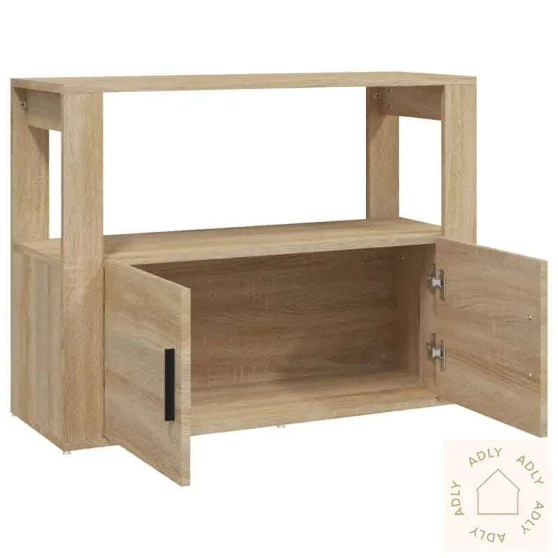 Skjenk Sonoma Eik 80X30X60 Cm Konstruert Tre