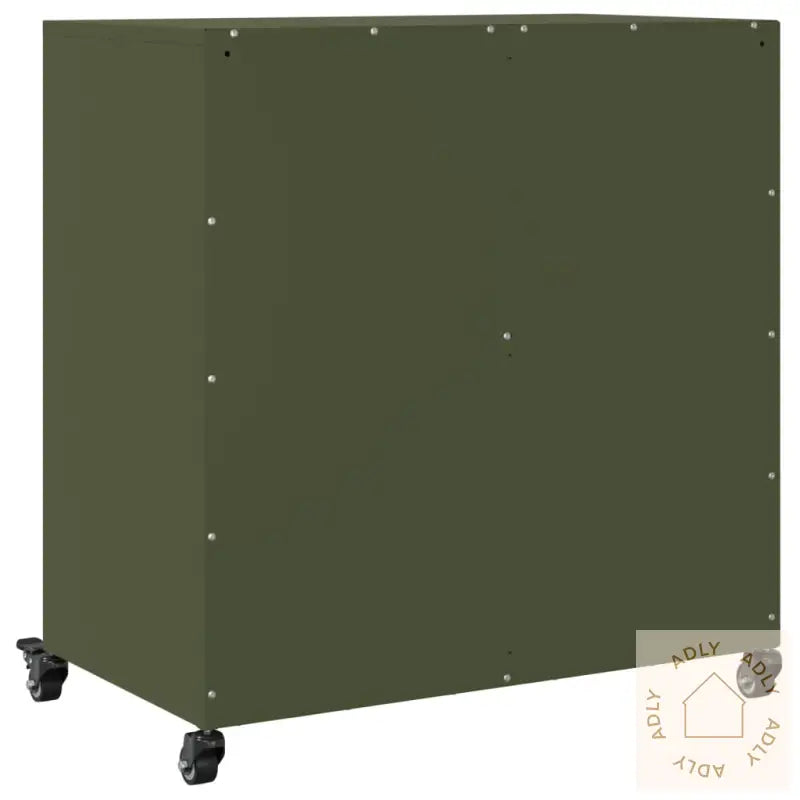 Skjenk Olivengrønn 68X39X72 Cm Stål