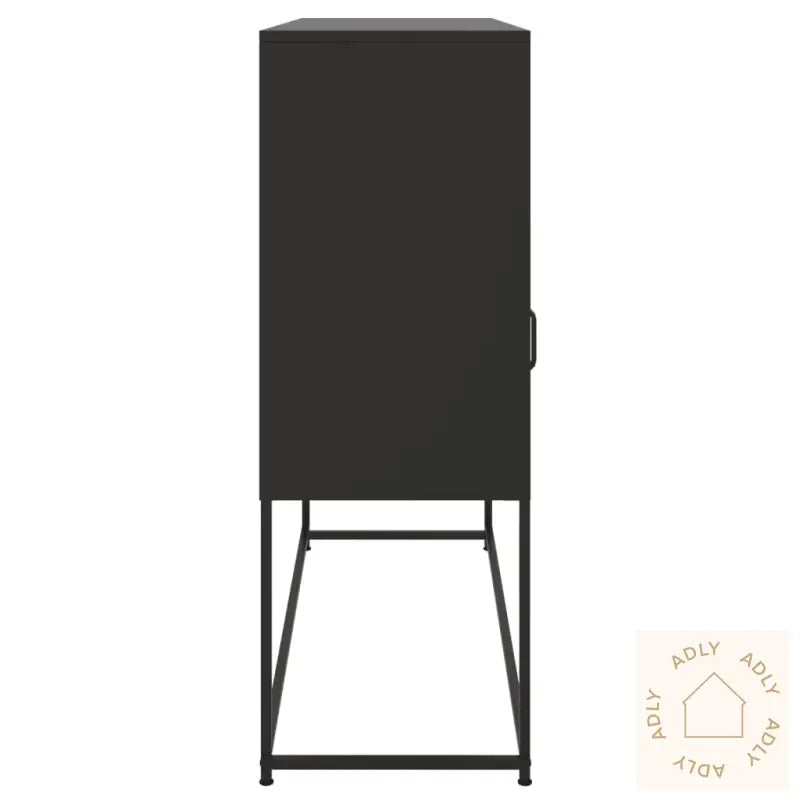 Skjenk Svart 100,5X39X107 Cm Stål