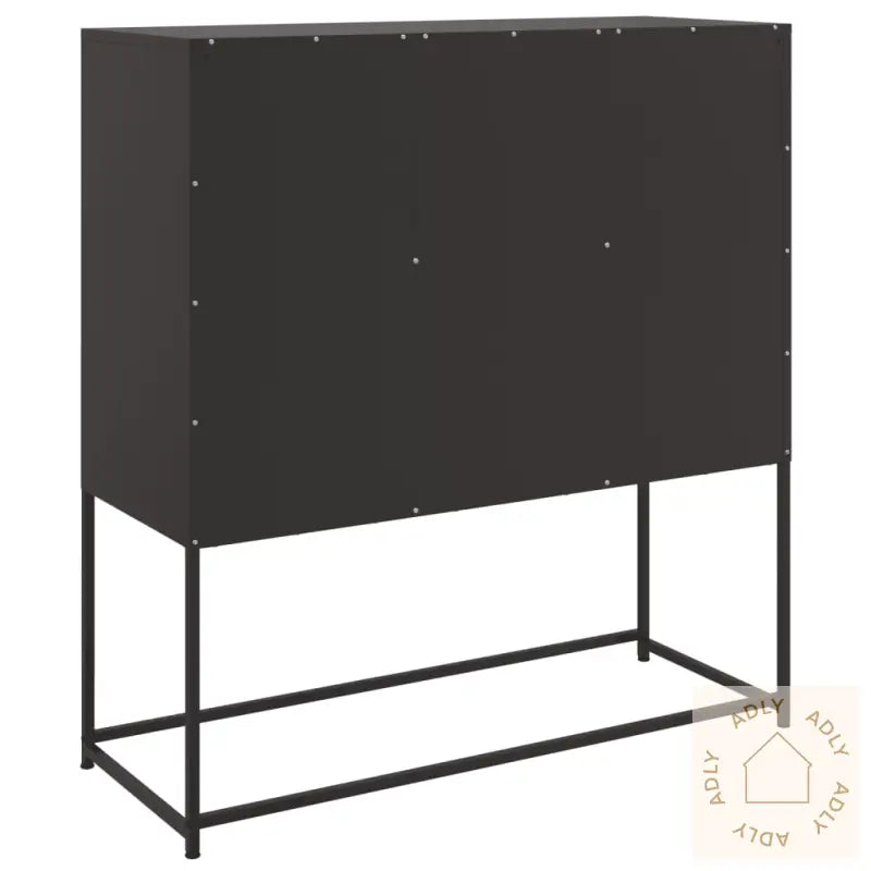 Skjenk Svart 100,5X39X107 Cm Stål