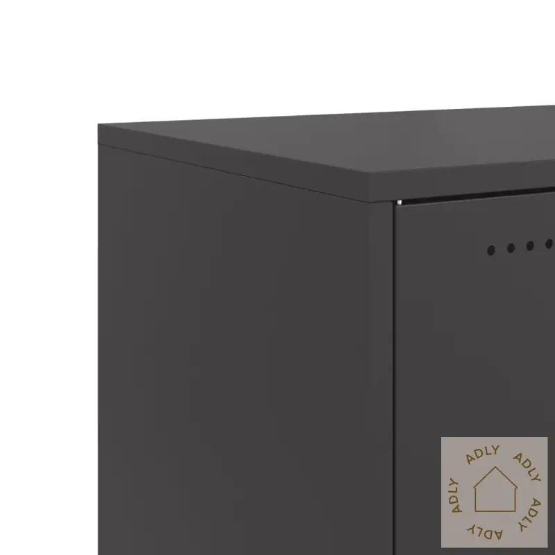 Skjenk Svart 100,5X39X72 Cm Stål