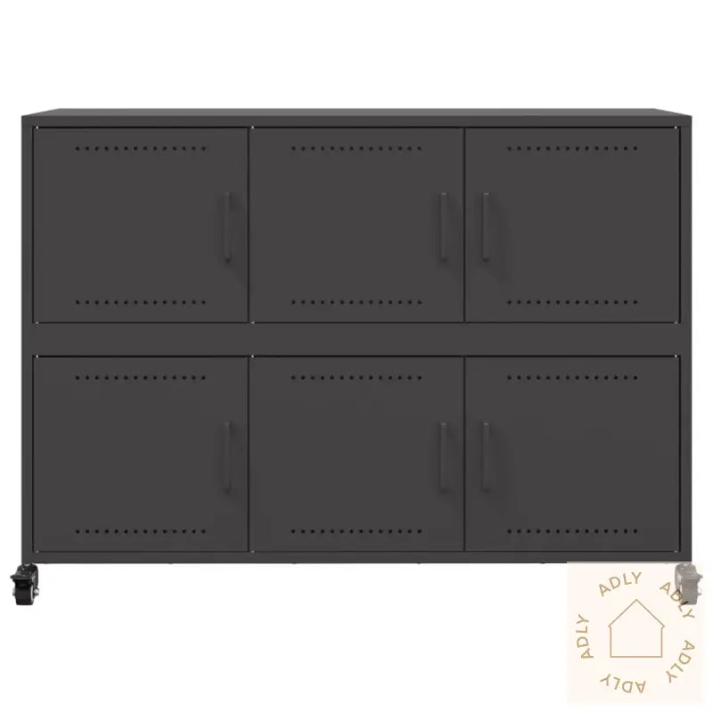 Skjenk Svart 100,5X39X72 Cm Stål