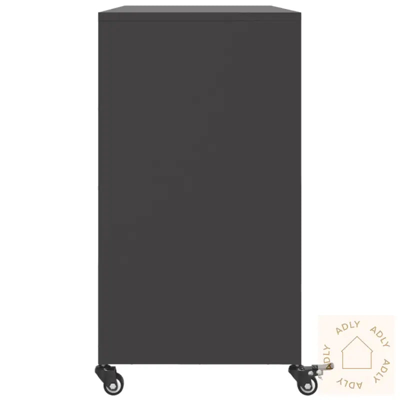 Skjenk Svart 100,5X39X72 Cm Stål