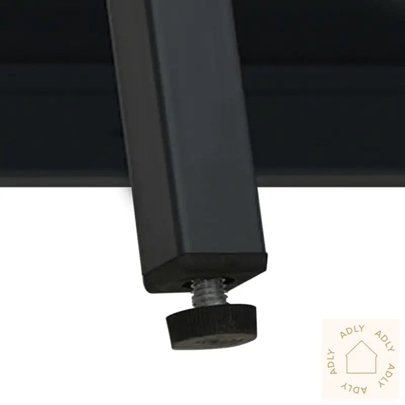 Skjenk Svart 75X35X105 Cm Stål Og Glass