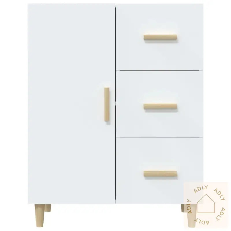 Skjenk Hvit 69,5X34X90 Cm Konstruert Tre