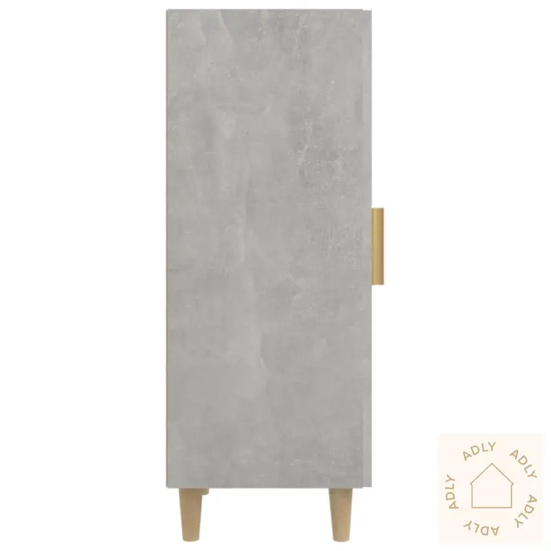 Skjenk Betonggrå 34,5X34X90 Cm Konstruert Tre