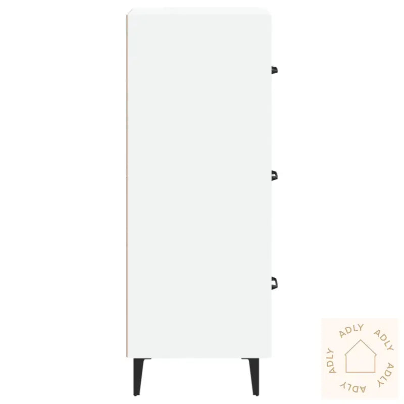 Skjenk Hvit 34,5X34X90 Cm Konstruert Tre