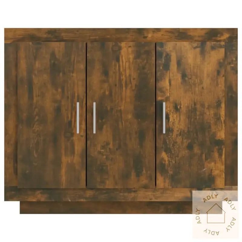 Skjenk Røkt Eik 92X35X75 Cm Konstruert Tre