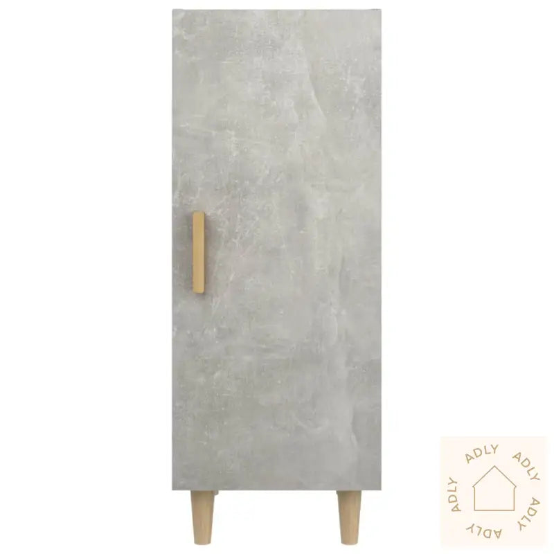 Skjenk Betonggrå 34,5X34X90 Cm Konstruert Tre