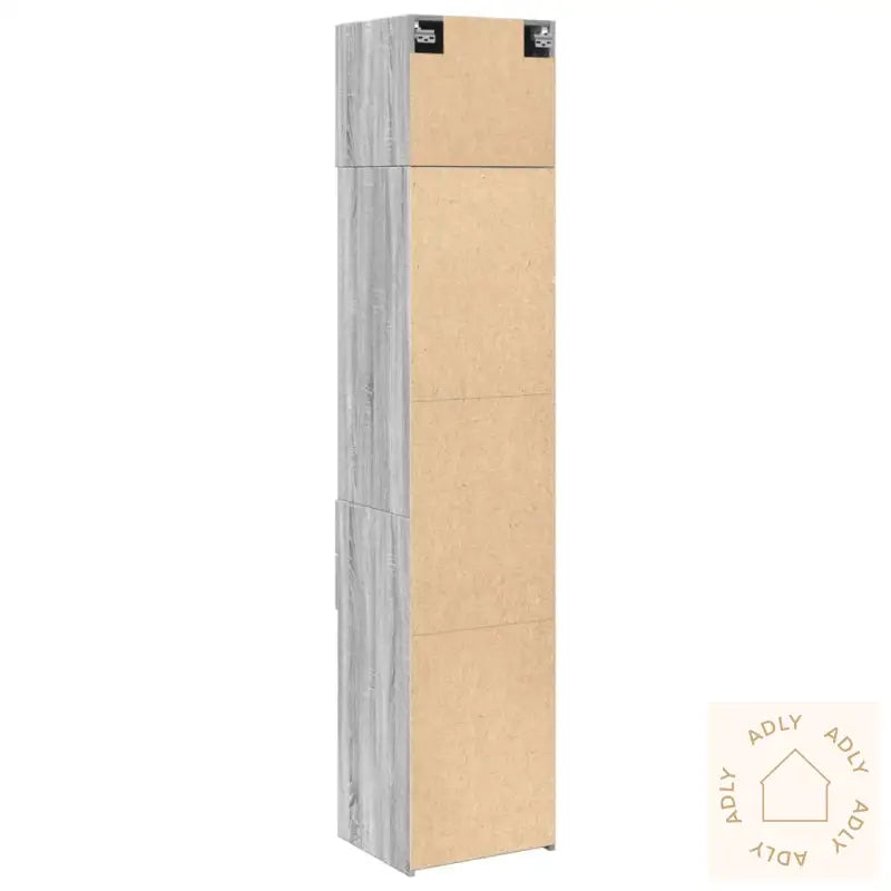 Smalt Oppbevaringsskap Grå Sonoma 45X42,5X225 Cm Konstruert Tre