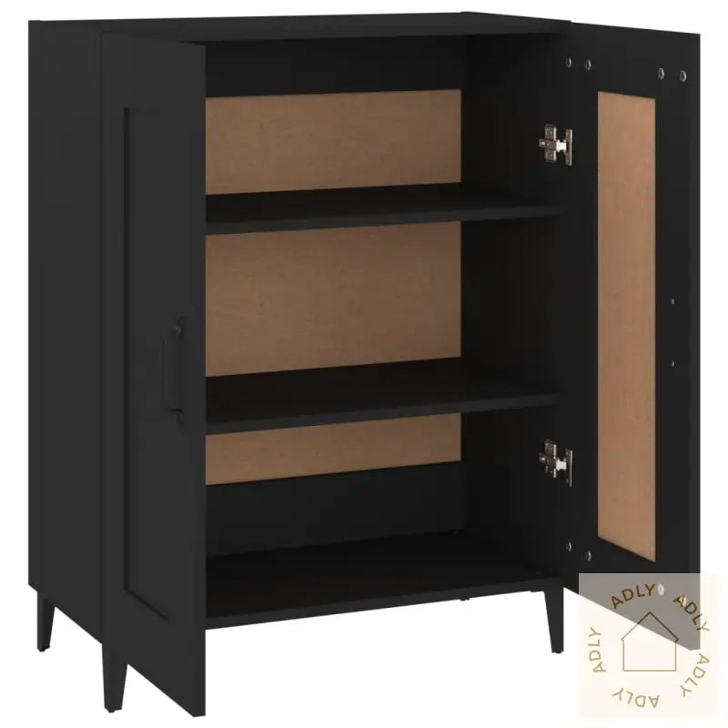 Skjenk Svart 69,5X34X90 Cm Konstruert Tre