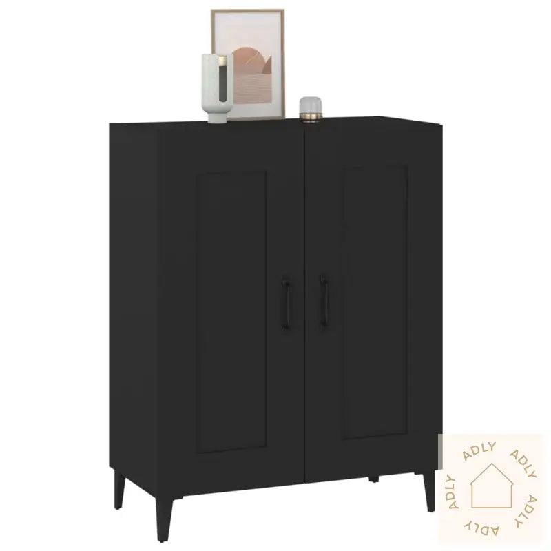 Skjenk Svart 69,5X34X90 Cm Konstruert Tre