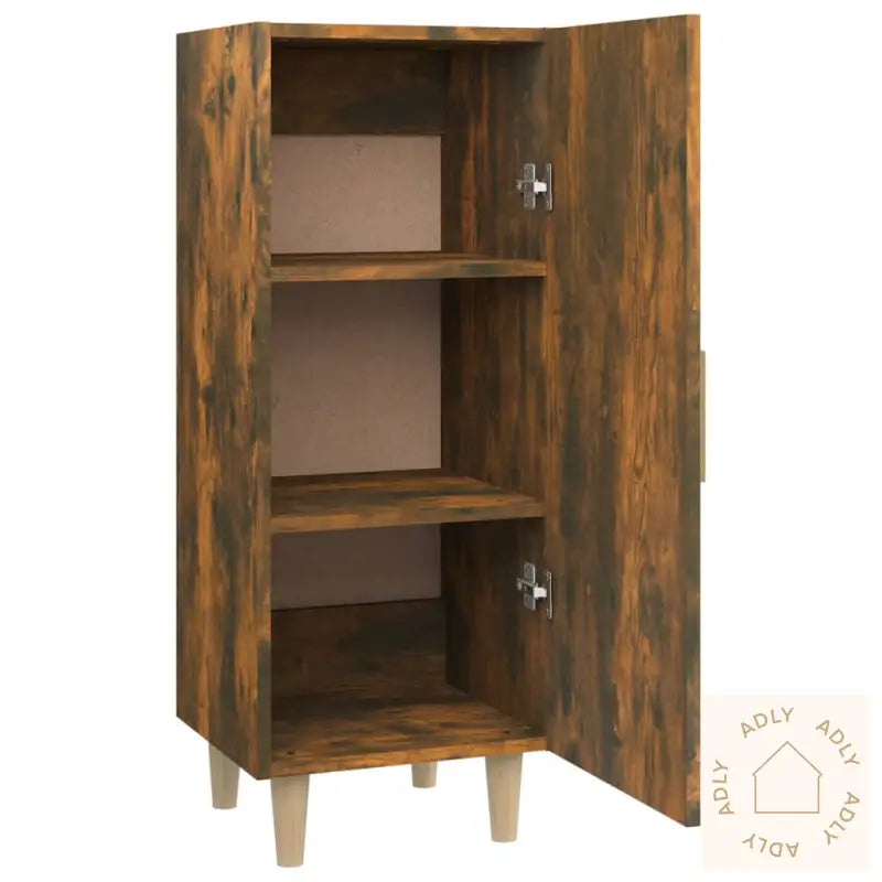 Skjenk Røkt Eik 34,5X34X90 Cm Konstruert Tre