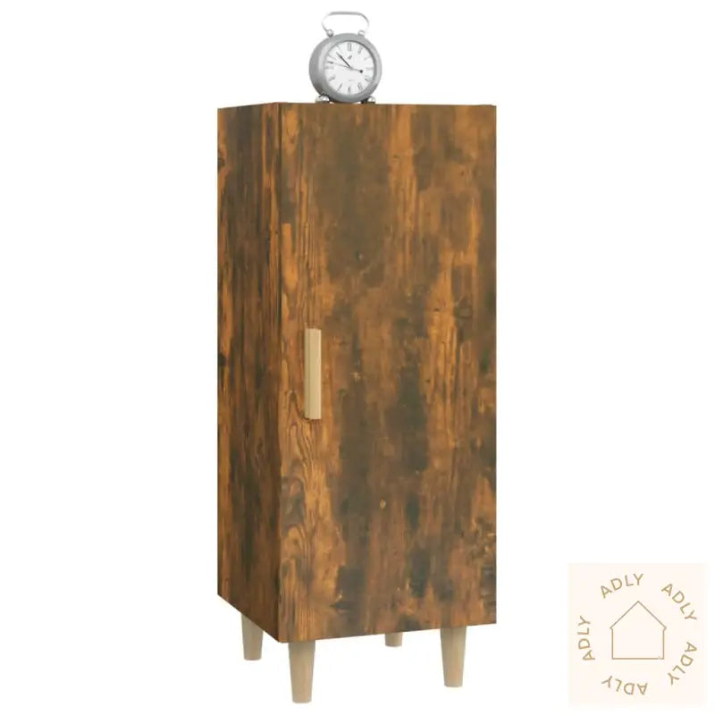 Skjenk Røkt Eik 34,5X34X90 Cm Konstruert Tre