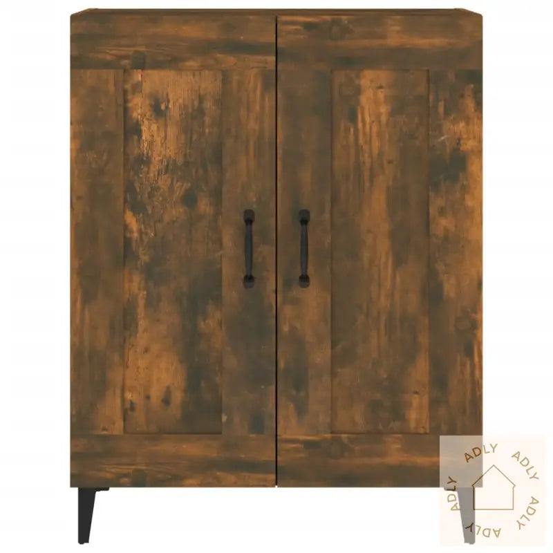 Skjenk Røkt Eik 69,5X34X90 Cm Konstruert Tre