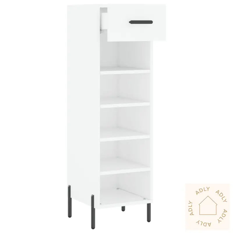 Skohylle Hvit 30X35X105 Cm Konstruert Tre