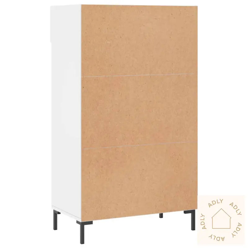 Skoskap Høyglans Hvit 60X35X105 Cm Konstruert Tre