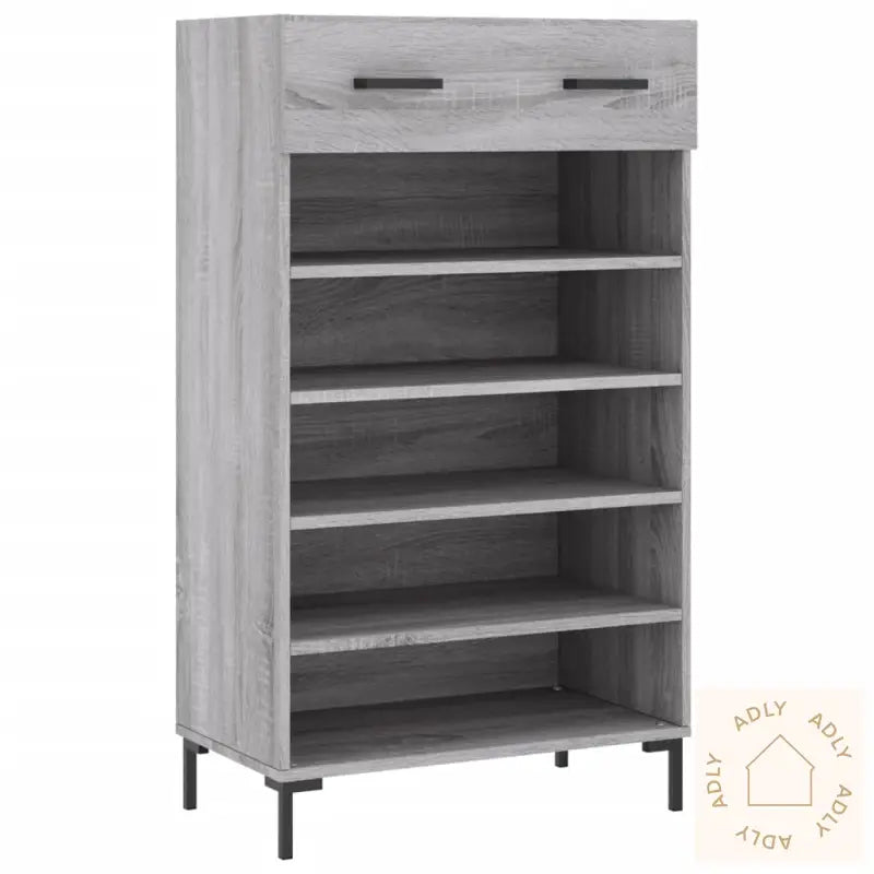 Skohylle Grå Sonoma 60X35X105 Cm Konstruert Tre