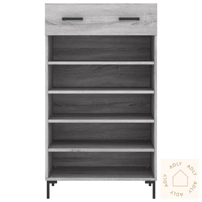 Skohylle Grå Sonoma 60X35X105 Cm Konstruert Tre
