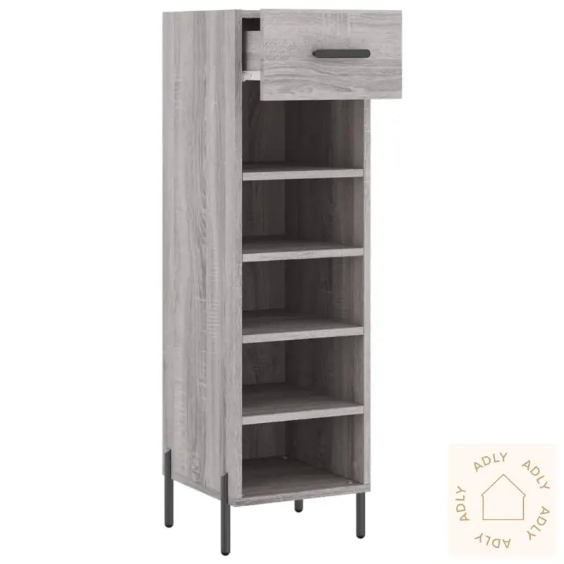 Skohylle Grå Sonoma 30X35X105 Cm Konstruert Tre