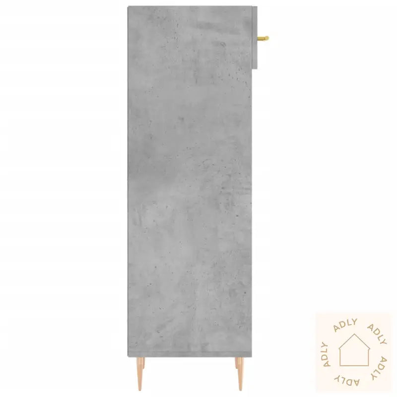 Skohylle Betonggrå 30X35X105 Cm Konstruert Tre