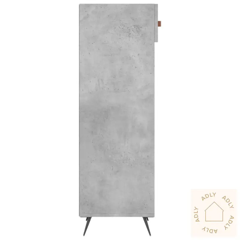 Skohylle Betonggrå 30X35X105 Cm Konstruert Tre