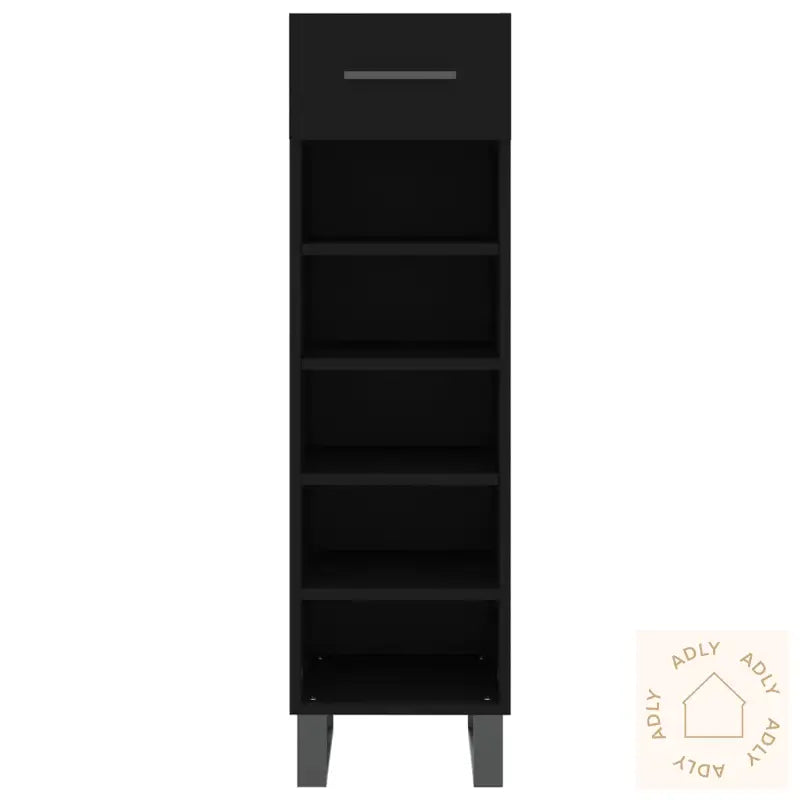 Skohylle Svart 30X35X105 Cm Konstruert Tre