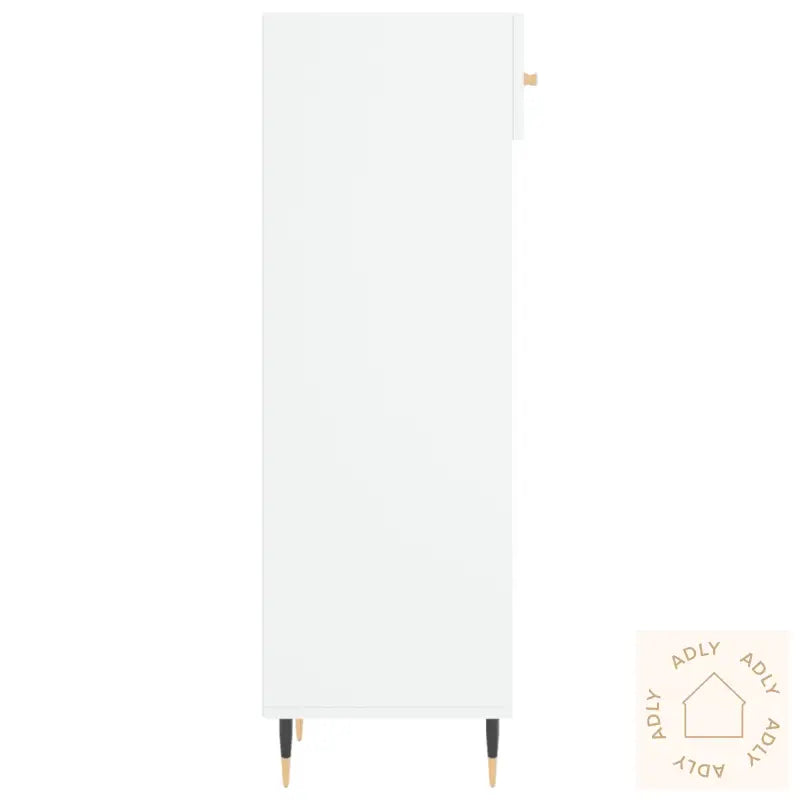Skohylle Hvit 30X35X105 Cm Konstruert Tre