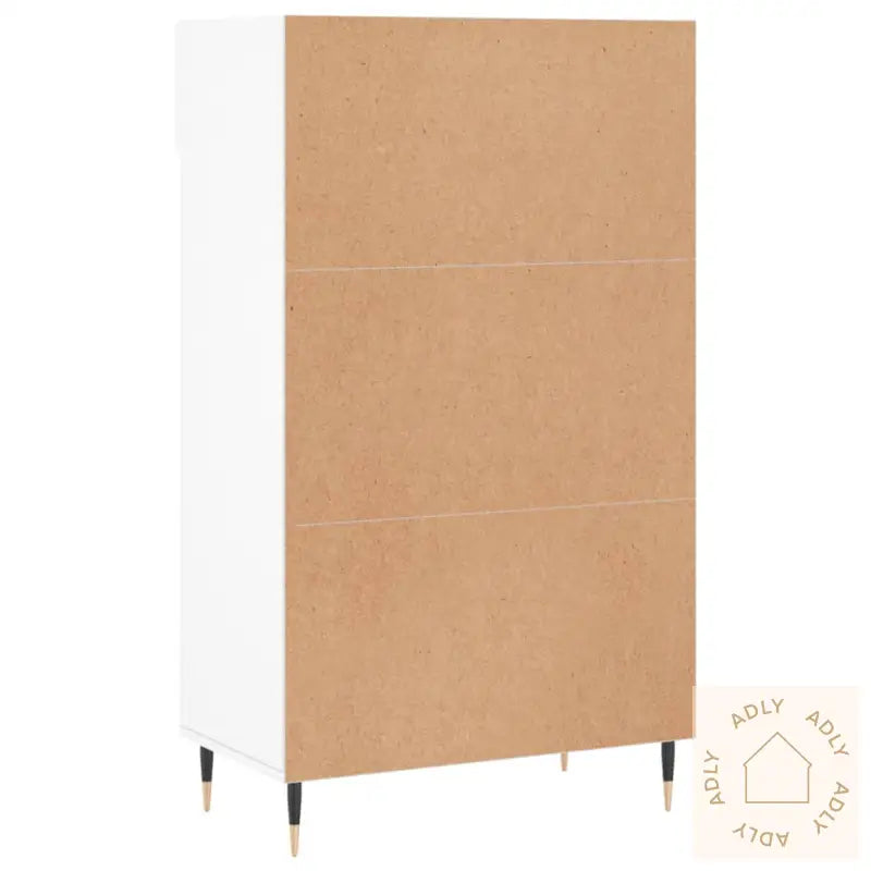 Skohylle Hvit 60X35X105 Cm Konstruert Tre