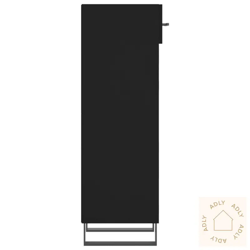 Skohylle Svart 30X35X105 Cm Konstruert Tre