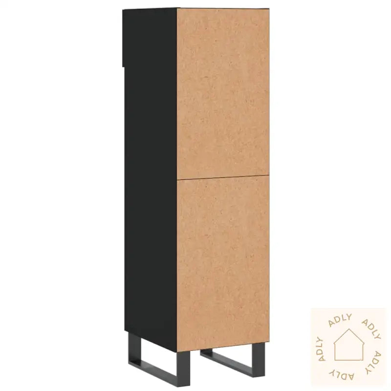 Skohylle Svart 30X35X105 Cm Konstruert Tre