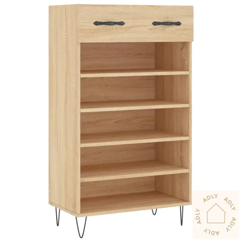 Skohylle Sonoma Eik 60X35X105 Cm Konstruert Tre