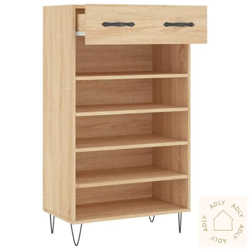 Skohylle Sonoma Eik 60X35X105 Cm Konstruert Tre