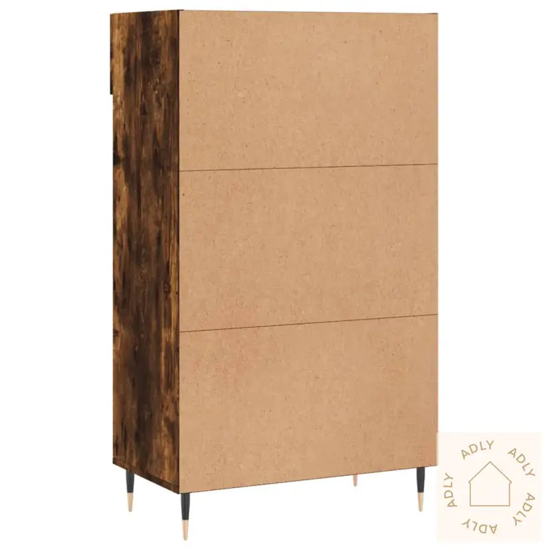 Skohylle Røkt Eik 60X35X105 Cm Konstruert Tre