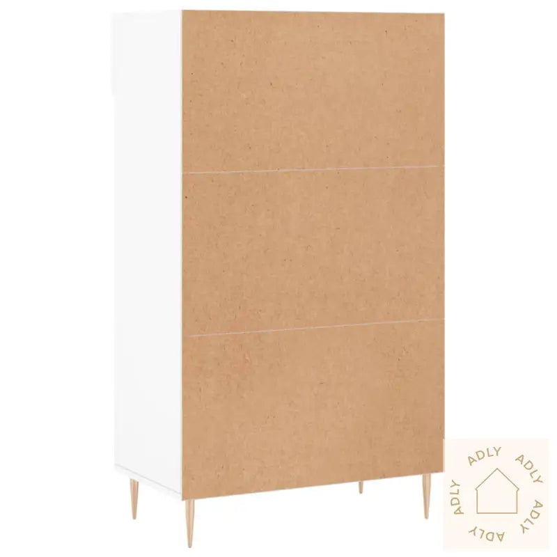 Skohylle Hvit 60X35X105 Cm Konstruert Tre