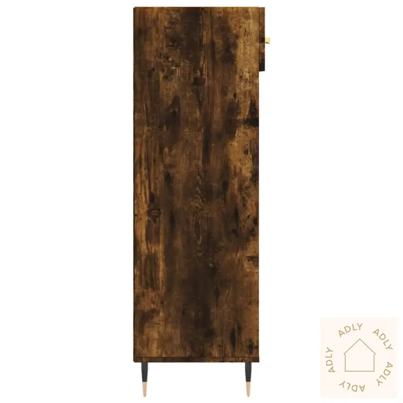 Skohylle Røkt Eik 60X35X105 Cm Konstruert Tre