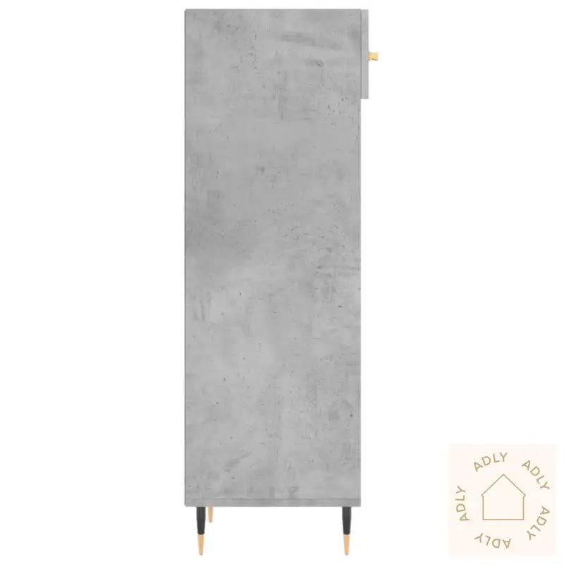 Skohylle Betonggrå 30X35X105 Cm Konstruert Tre