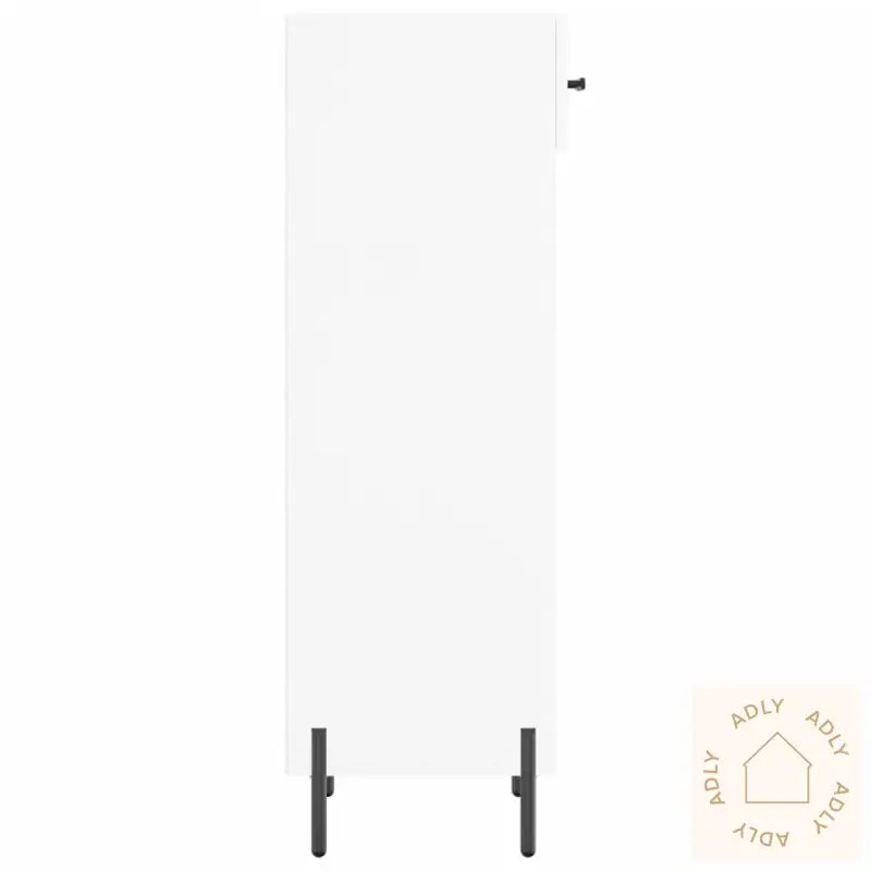 Skoskap Høyglans Hvit 30X35X105 Cm Konstruert Tre