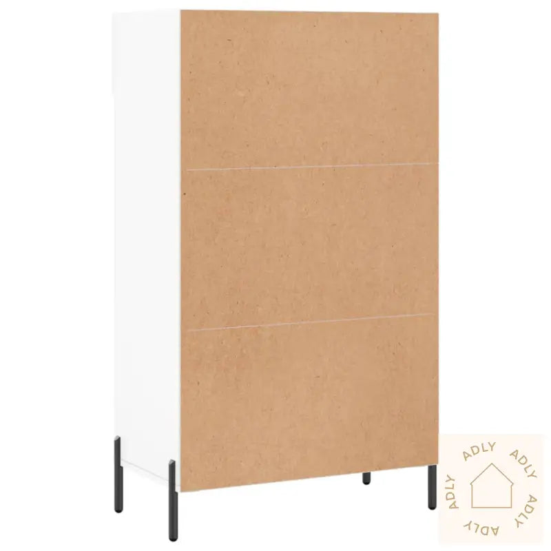 Skohylle Hvit 60X35X105 Cm Konstruert Tre